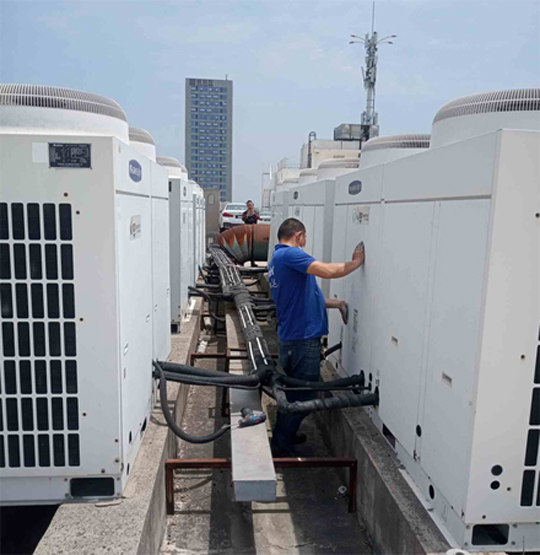 大石桥中央空调制热和不制冷系统维修方法